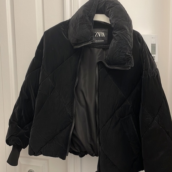 Zara oversized black puffer size small - Picture 8 of 12